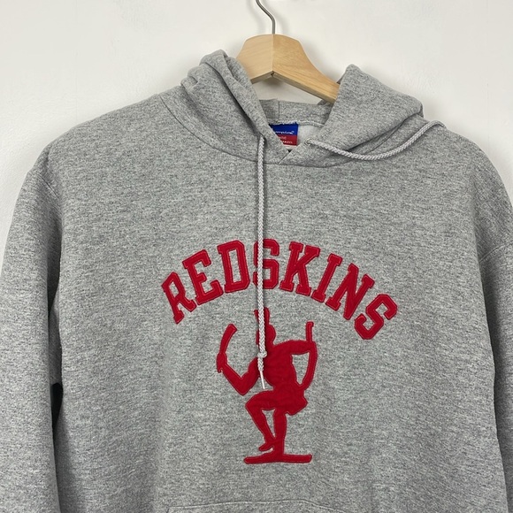 Champion Redskins Hoodie Sweatshirt Mens M Pullover Long Sleeve Kangaroo Pocket - Picture 3 of 9